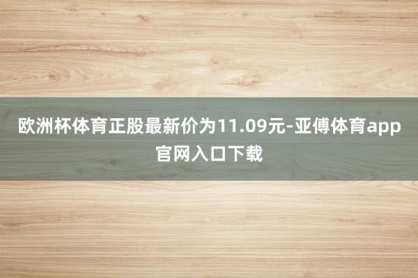 欧洲杯体育正股最新价为11.09元-亚傅体育app官网入口下载