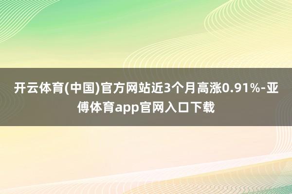 开云体育(中国)官方网站近3个月高涨0.91%-亚傅体育app官网入口下载